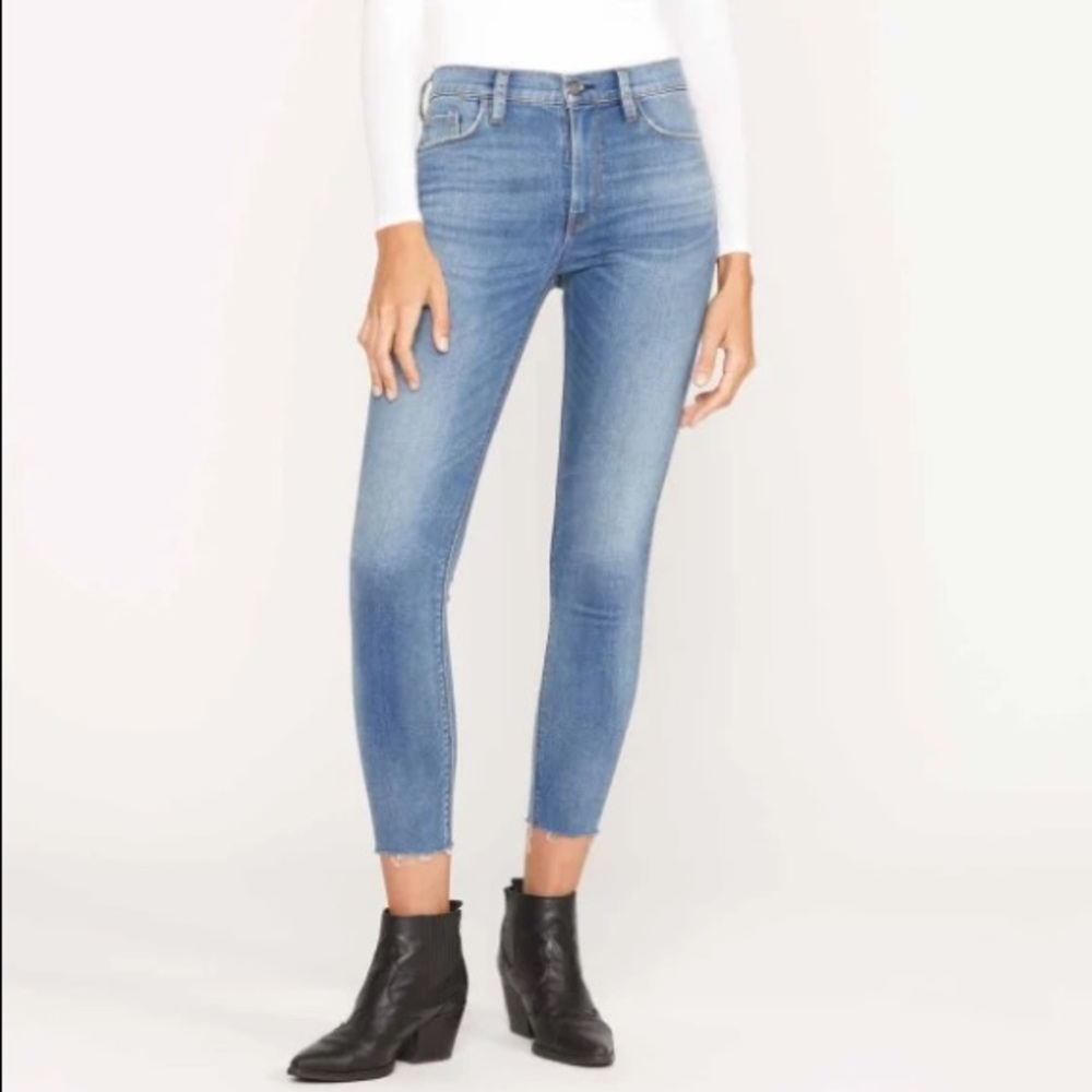 NWT Hudson Barbara High Rise Skinny Raw Hem Jean